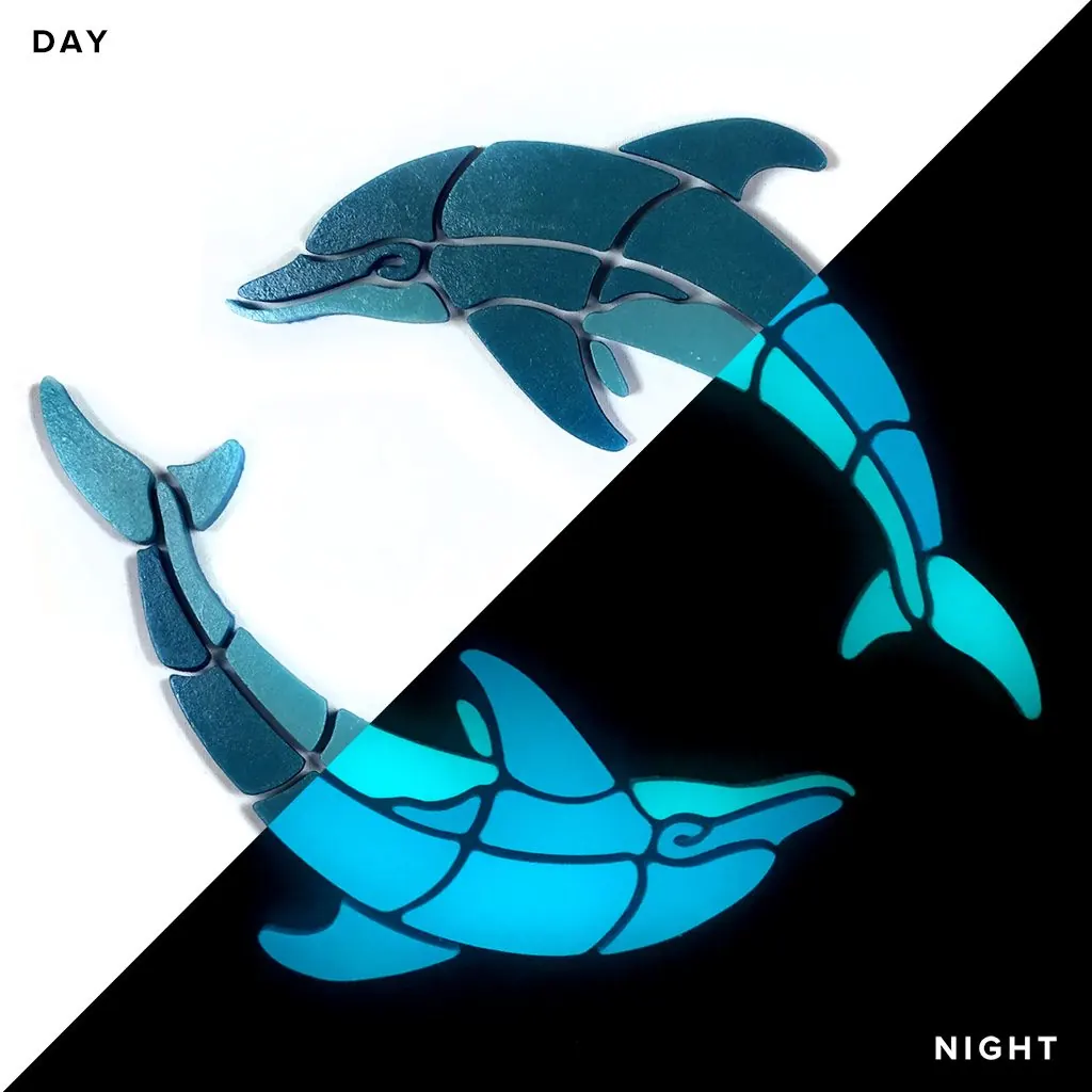 Playful Circle Dolphins