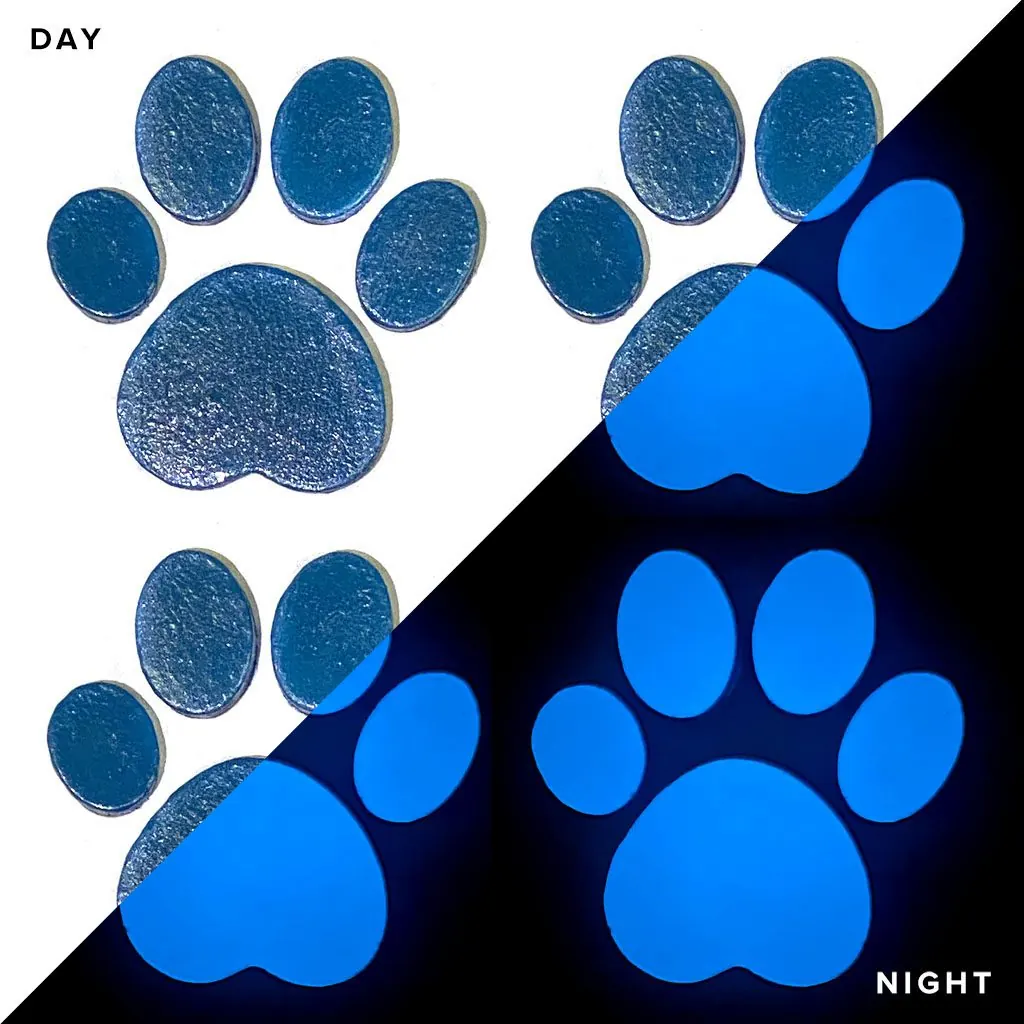 Blue Paw Prints