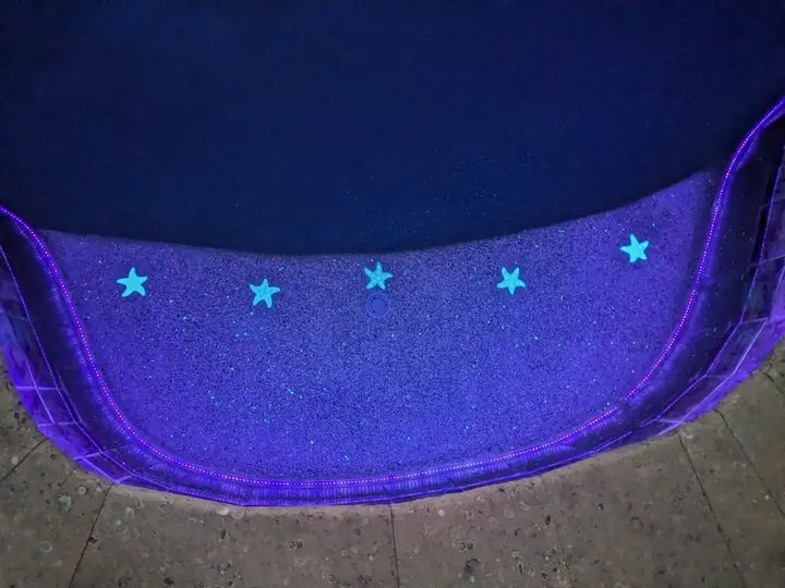 Stars along the bench