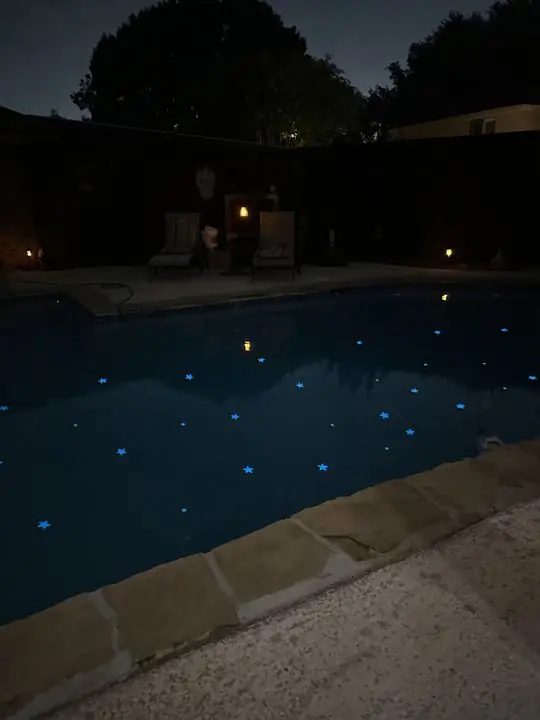 Pool at dusk