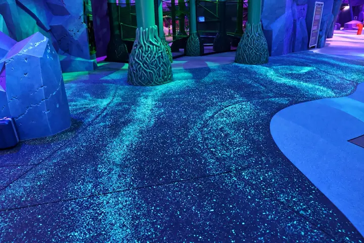 SeaWorld Abu Dhabi, glow floor and walkway